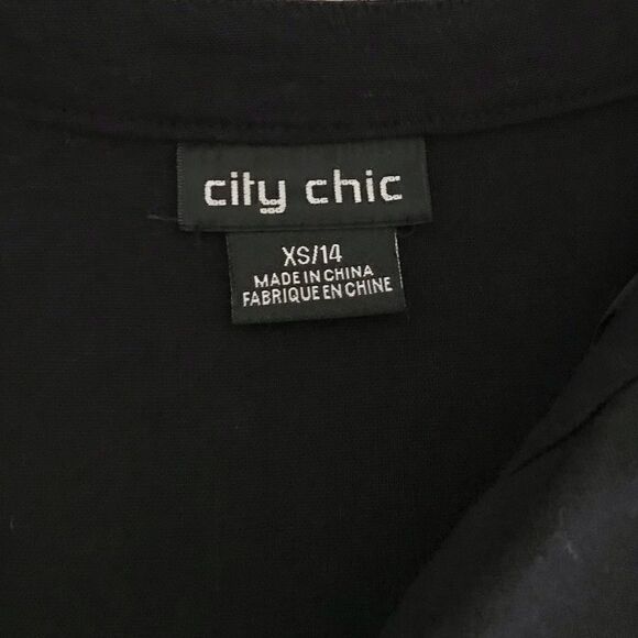 City Chic Linen Safari Button Down Top Blouse - Picture 11 of 12